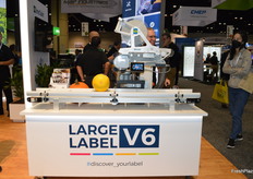 Labeling machine from Sinclair for large labels.